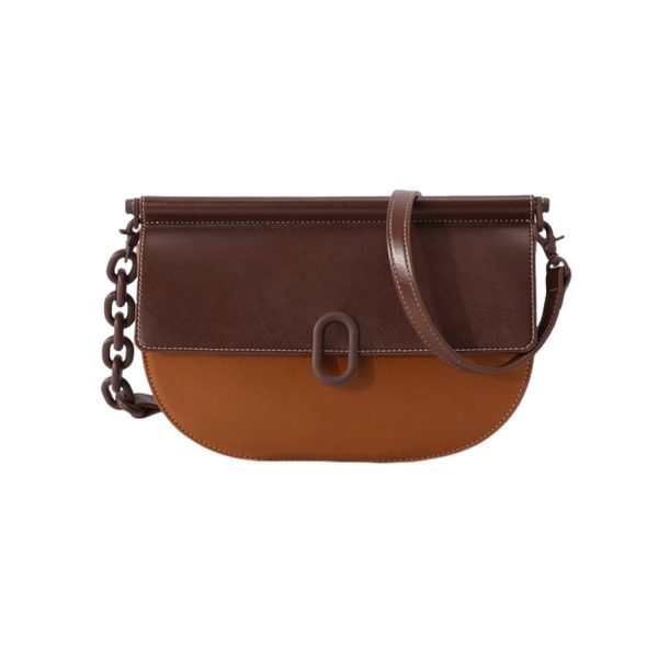 Saddle Shoulder Crossbody Tote Bag