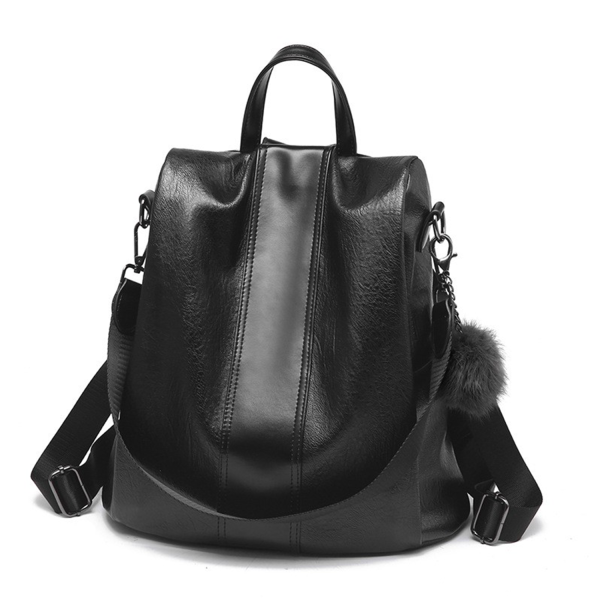 Soft PU Leather Casual Backpack