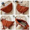 Nylon Lightweight Dumpling-Shaped Crossbody Shoulder Bag