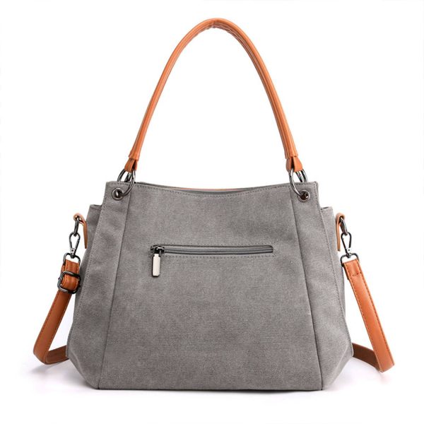 Large Capacity Simple Canvas Crossbody Bag