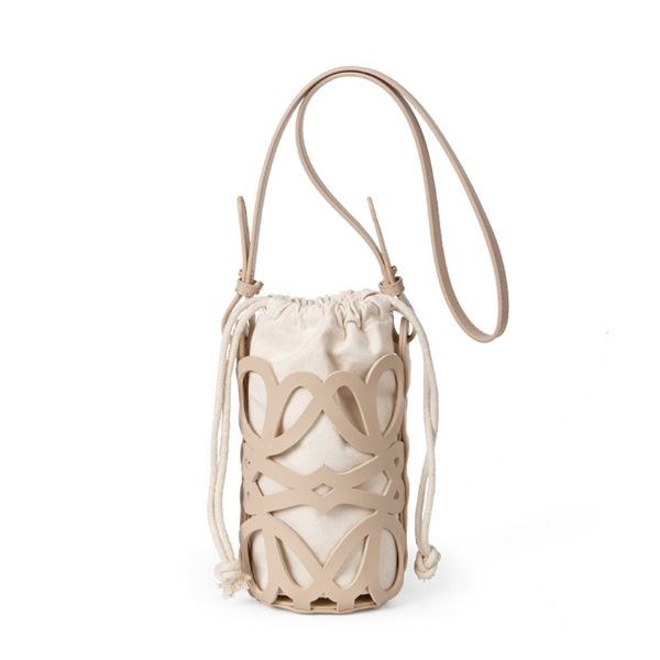 Canvas bucket Cross-body bag