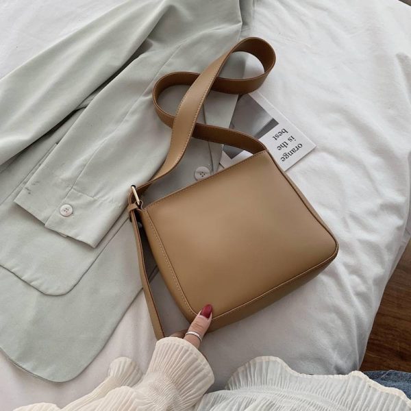 PU Leather Large Capacity Crossbody Bag