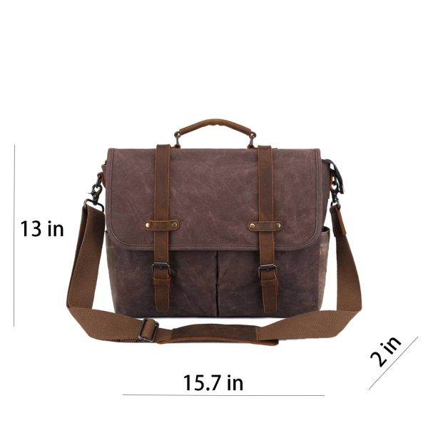 PU Leather Travel Messenger Crossbody Bag