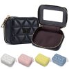 5072a8f6-9ac0-44a4-9530-dabd533b0881_BGBCJ02-JG.jpg Genuine Leather Makeup Bag With Mirror