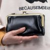 Geniunne Leather long handheld wallet