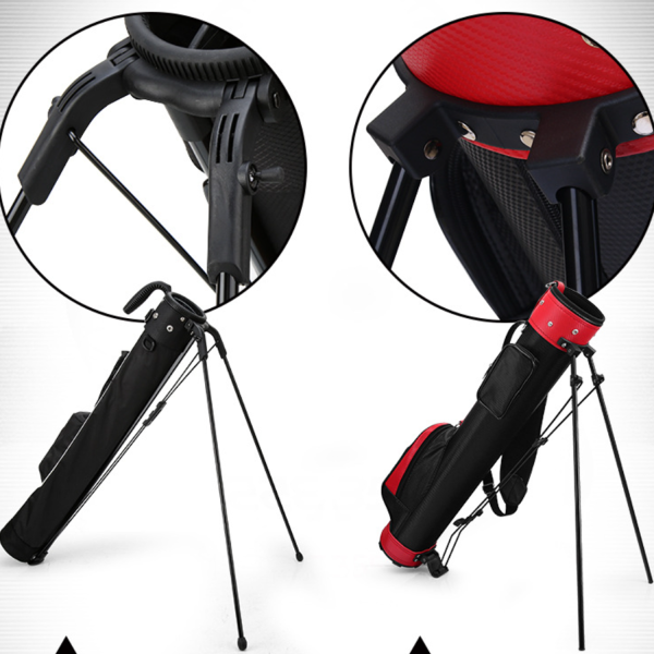 Golf bag with holder