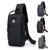 Men's Sports Chest Bag With Usb Charging Port