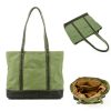 Multicolor Canvas Water-resistant Tote Bag