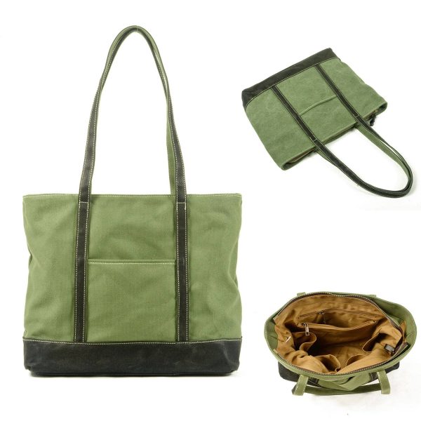 Multicolor Canvas Water-resistant Tote Bag