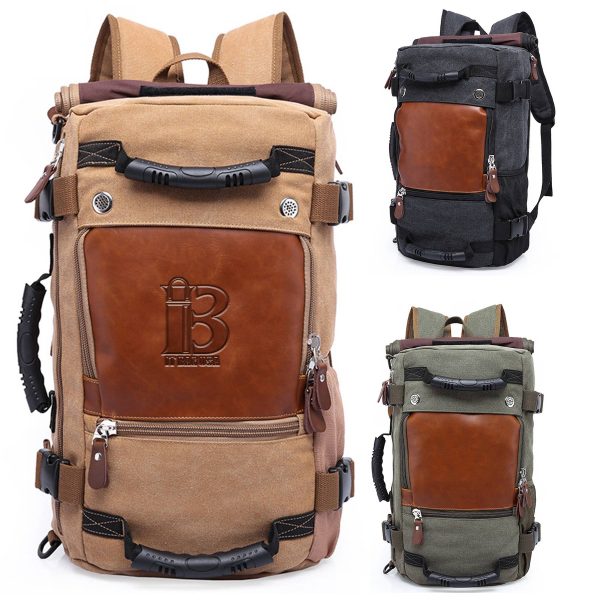 Canvas Duffel bag with Shoe Compartment