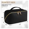 Leather Portable Waterproof Women Travel Makeup Bag