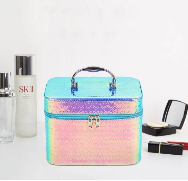 Women's travel toiletries, accessories, makeup bags
