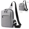 Oxford Waterproof Crossbody Bag With USB Charging Port