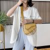 PU Leather Ladies Saddle Handbag Crossbody Bag