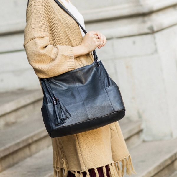 Large Purses for Women Shoulder Genuine Leather Handbags