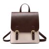 Genuine Leather Large capacity simple backpack for women