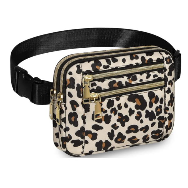 High-Capacity Polyester 4 Pockets Crossbody Fanny Pack