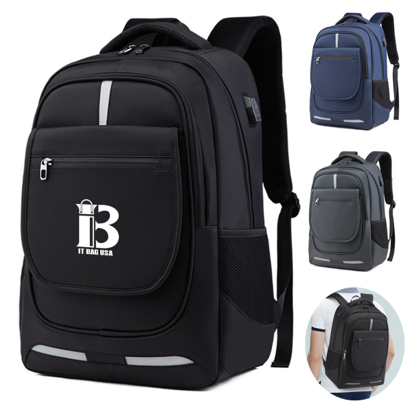 Slim Durable Canvas Laptop Backpack