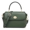 Women's Genuine Leather Top Handle Crossbody Purse