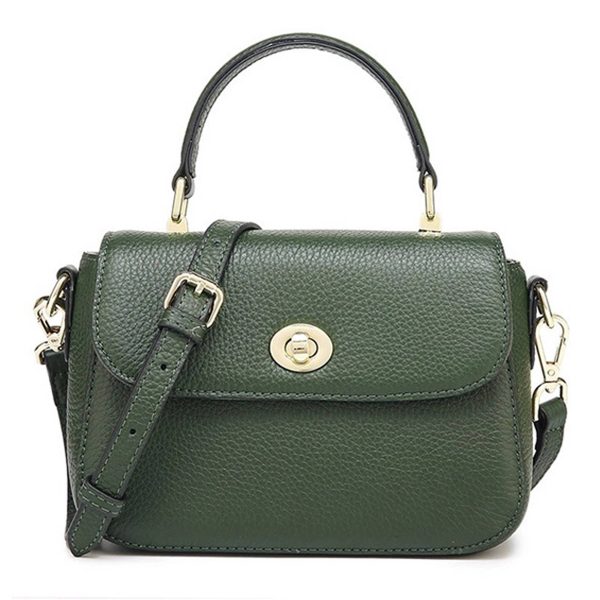Women's Genuine Leather Top Handle Crossbody Purse