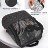Large Capacity Makeup Brush Bag with Shoulder