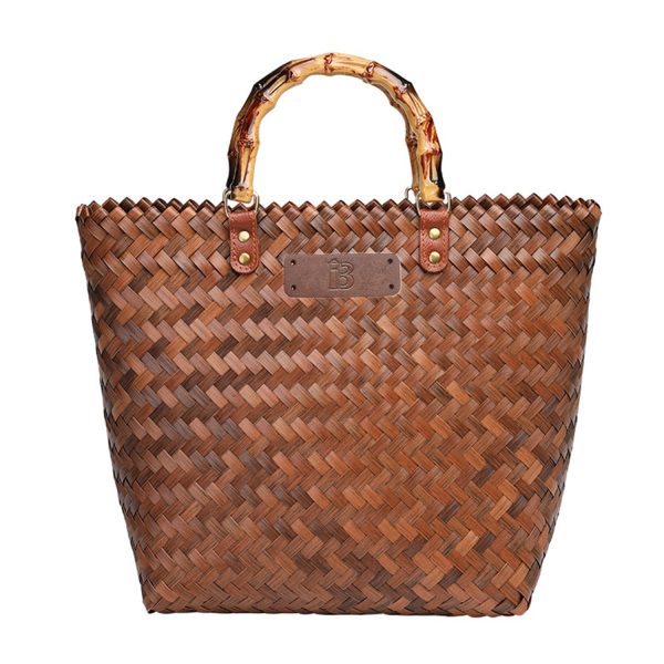 Summer Beach Rattan Tote Bag