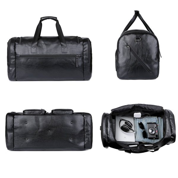 Pu Briefcase Men's Luggage Oversize Travel Duffel Bag
