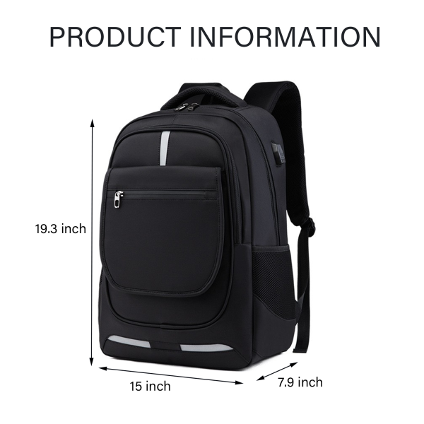 Slim Durable Canvas Laptop Backpack