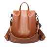 PU leather /Nylon Waterproof Women Backpack