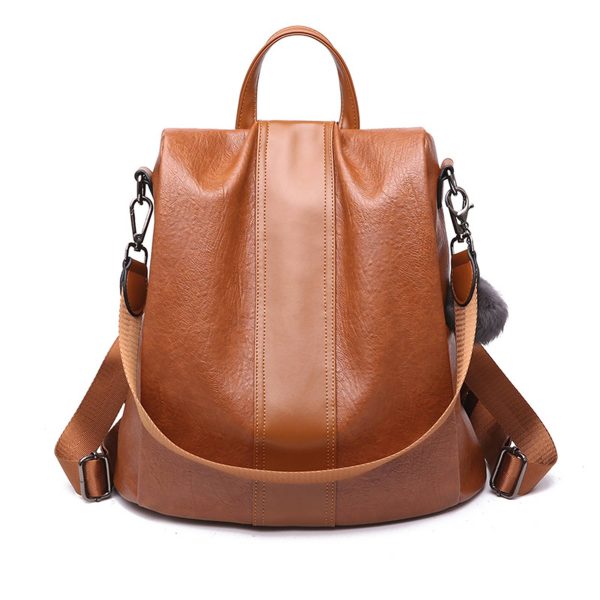 PU leather /Nylon Waterproof Women Backpack