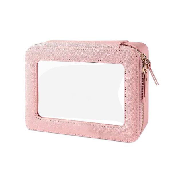 Clear and Waterproof Portable Travel Makeup Bag