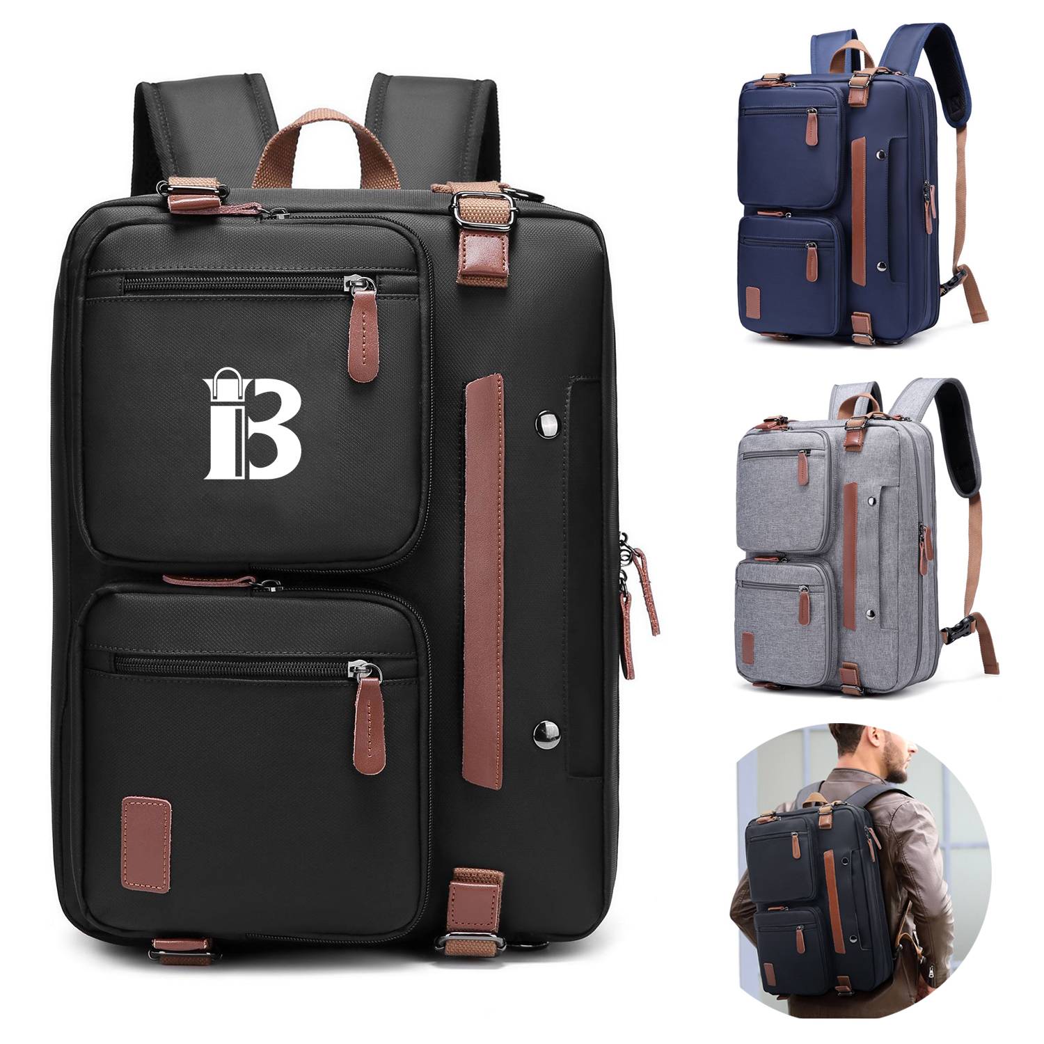 Oxford Business Travel Backpack for Men Outdoors