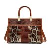 PU Leather Leopard Tote Crossbody Bag