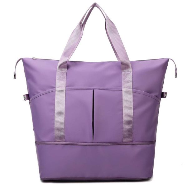 Nylon Dry Wet Separation Sports Foldable Duffel Bag