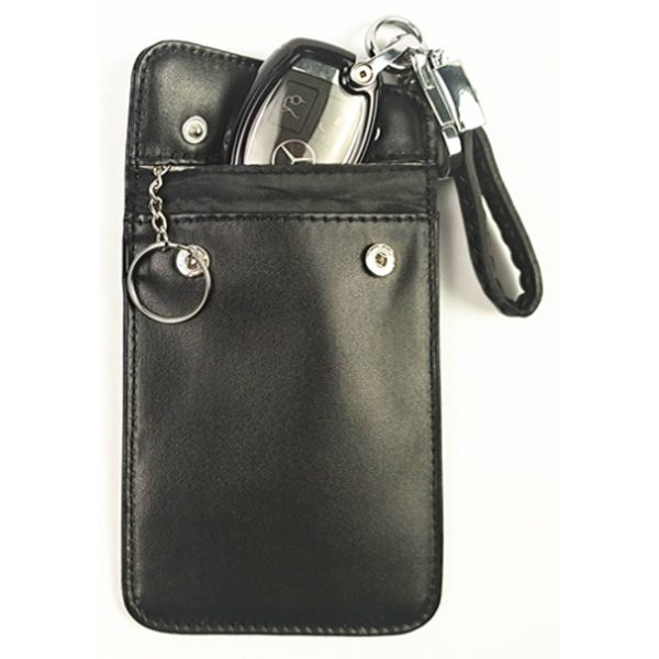 Leather Faraday Key Bag