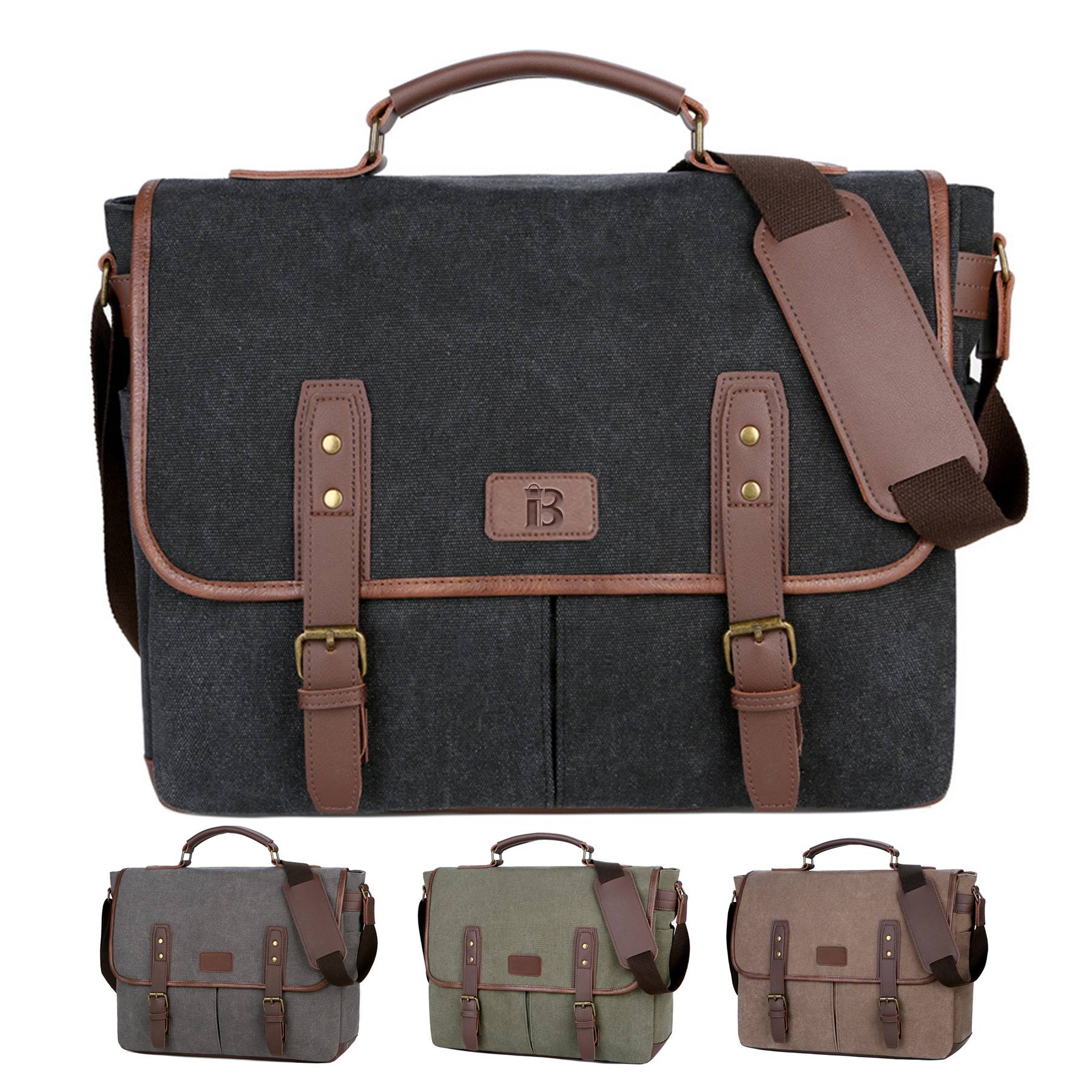 Cavas Vintage Men Briefcases Laptop Messenger Bag
