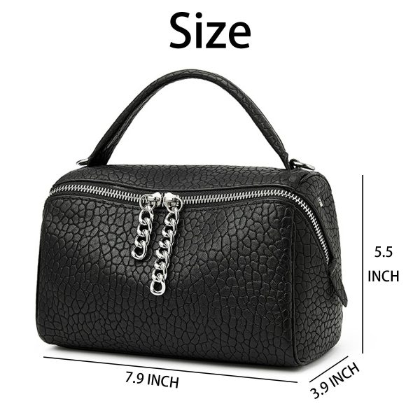 Genuine Leather zipper cross-body women's bag handbag