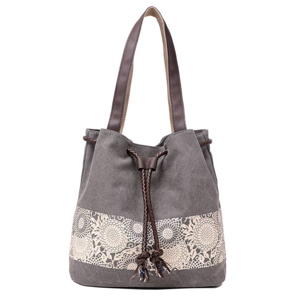 Canvas Tote Bag Fashion Printed Vintage for Women