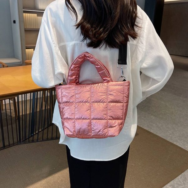 Nylon fluffy Crossbody Tote Bag