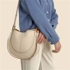 Genuine Leather Large Capacity Saddle Tote Bag