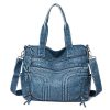 PU Leather Large Capacity Shoulder Tote Bag