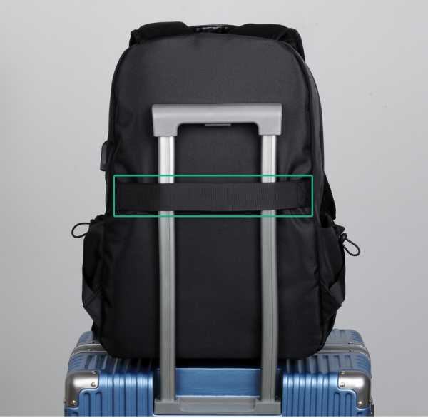 Water Resistant Lightweight Backpack With USB Charging Port