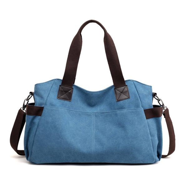 Big Canvas Tote top Handle bag for Travel