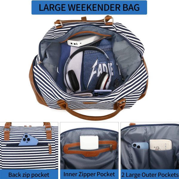 3in1 Polyester Travel Duffle Bag Set with Shoe Compartment