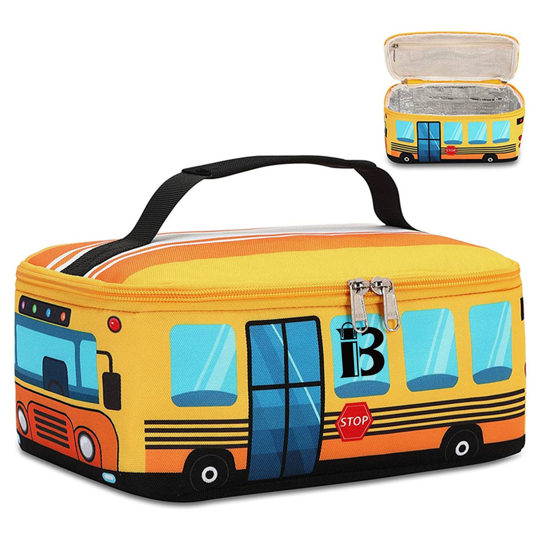 Oxford Car Pattern Lunch Bag