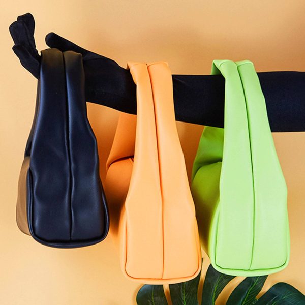 PU candy colored hand makeup bag