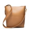 PU Simple vintage bucket tote cross-body bag