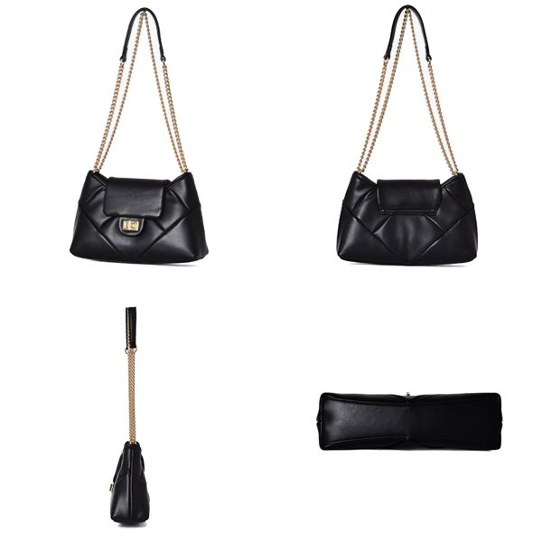 PU Shoulder Cross-body Bag for Women with Chain Strap