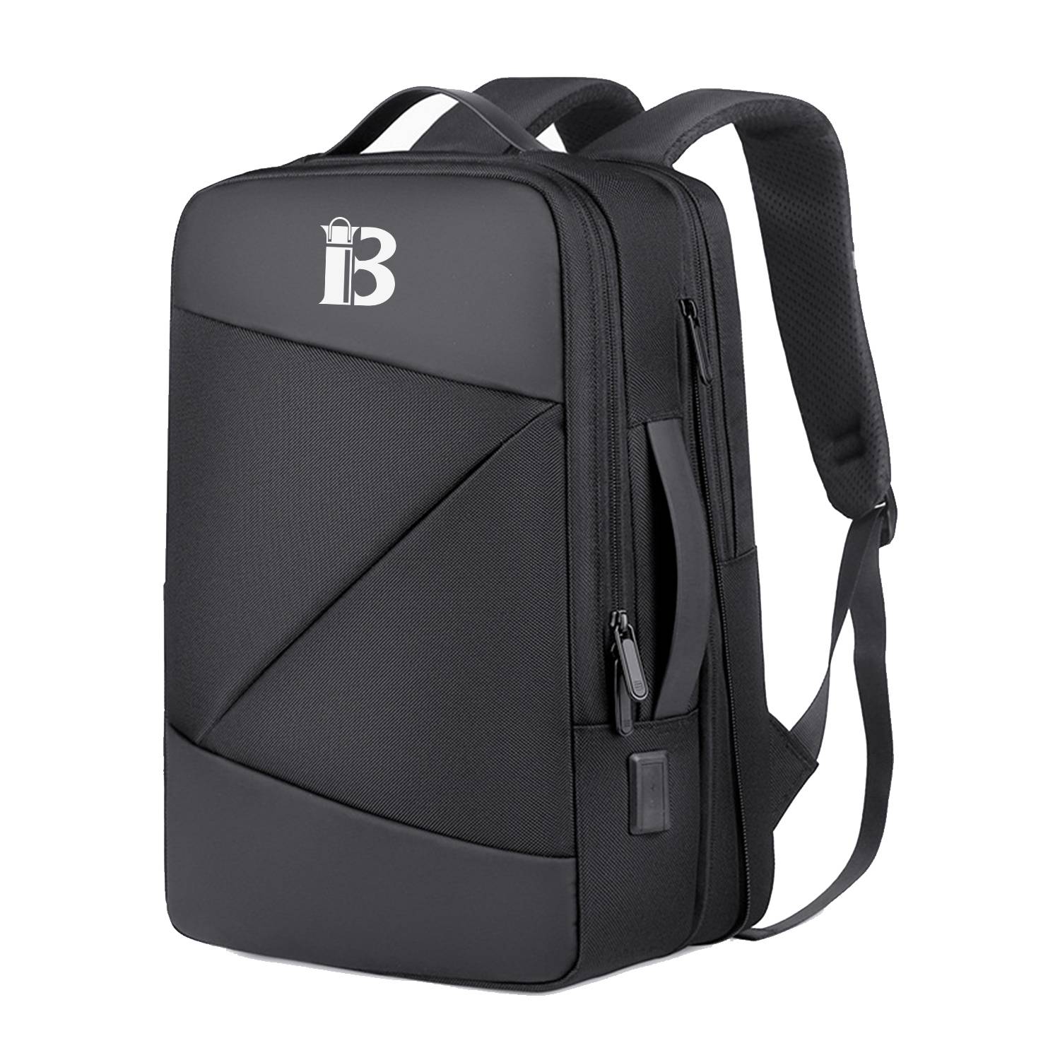 Oxford Computer Backpack With Usb Charging Port