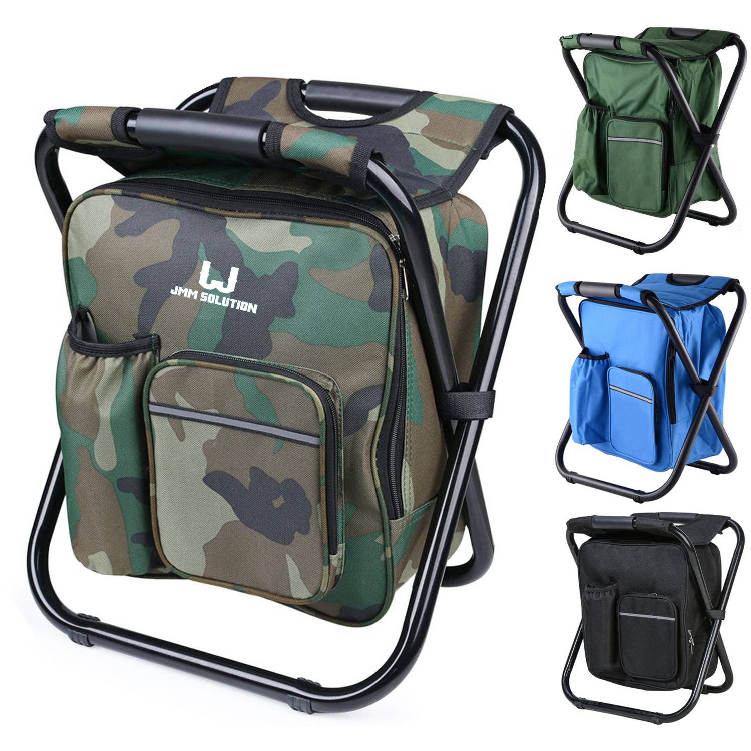Folding Stools with Portable Backpack Chair Picnic Bag